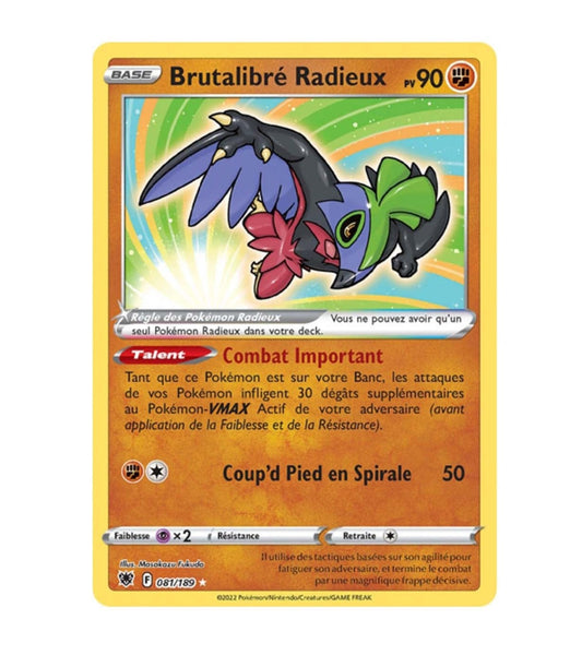 Ultra - Pokemon - Astres Radieux - Brutalibré Radieux 81/189
