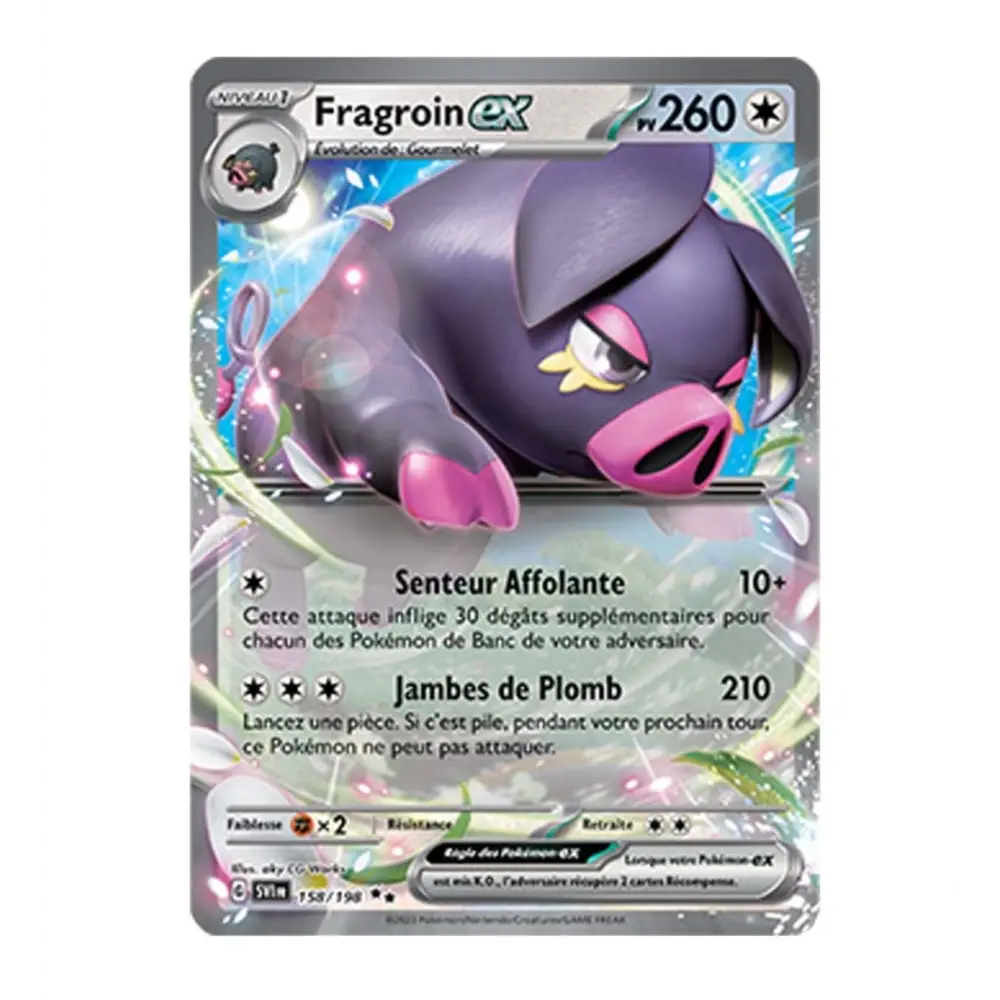 Ultra - Pokemon - Écarlate et Violet de Base - Fragroin ex 158/198 - Poke-Geek