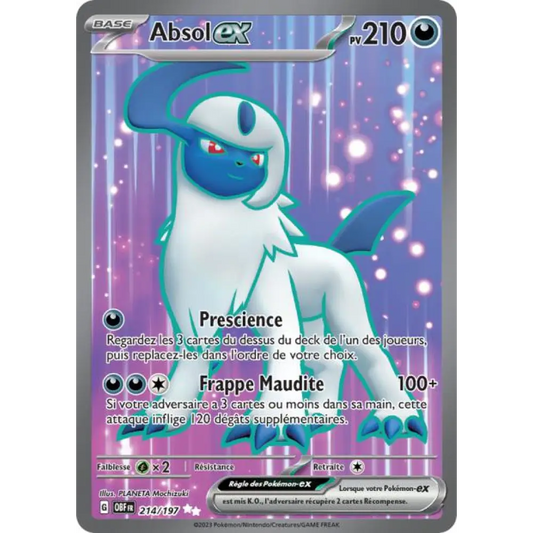 Ultra - Pokemon - Flammes Obsidiennes - Absol ex 214/197