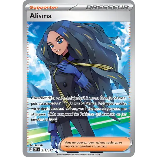 Ultra - Pokemon - Flammes Obsidiennes - Alisma 218/197 - Poke-Geek