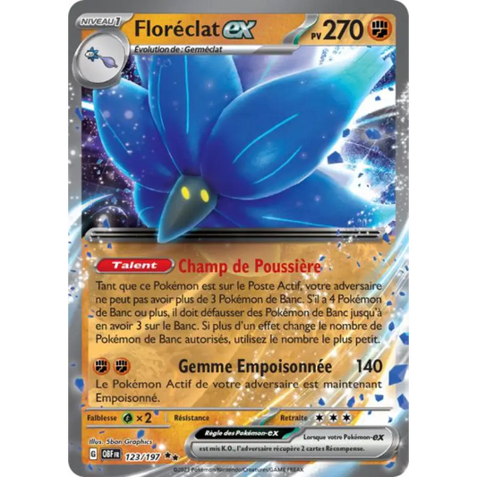 Ultra - Pokemon - Obsidian Flames - Floréclat ex 123/197