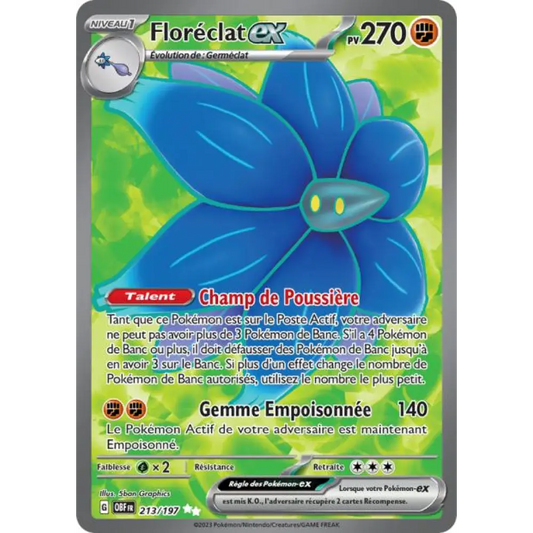 Ultra - Pokemon - Flammes Obsidiennes - Floréclat ex 213/197