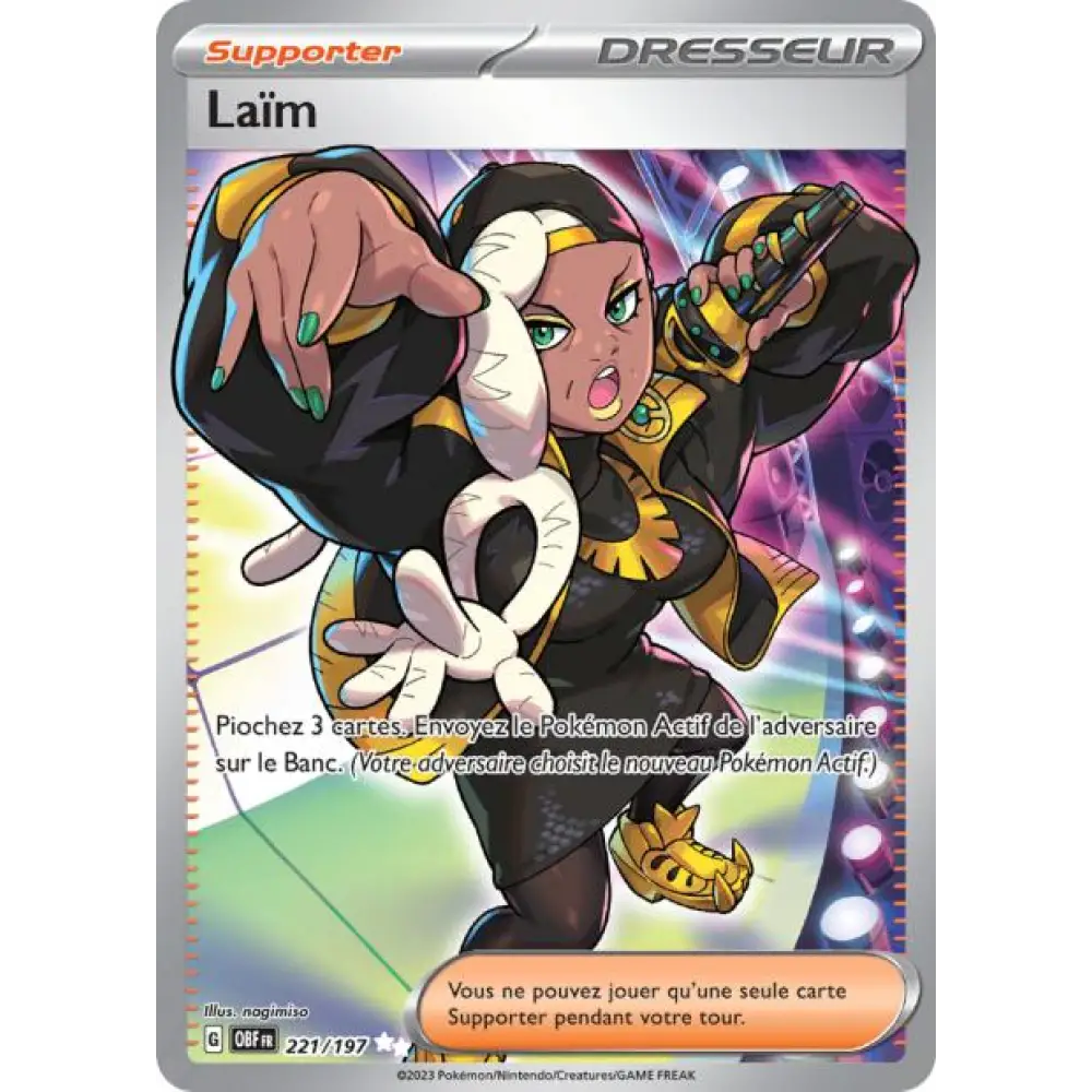 Ultra - Pokemon - Flammes Obsidiennes - Laïm 221/197 - Poke-Geek