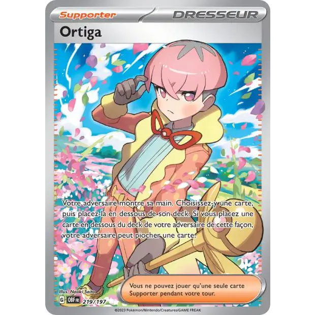Ultra - Pokemon - Flammes Obsidiennes - Ortiga 219/197