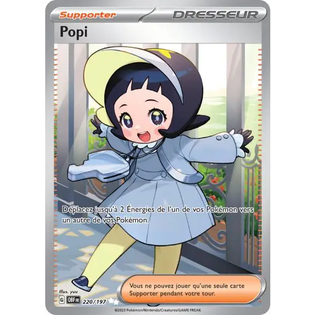 Ultra - Pokemon - Flammes Obsidiennes - Popi 220/197 - Poke-Geek