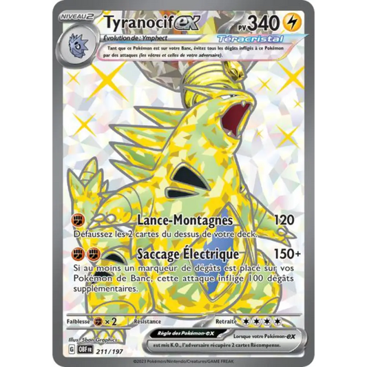 Ultra - Pokemon - Flammes Obsidiennes - Tyranocif ex 211/197