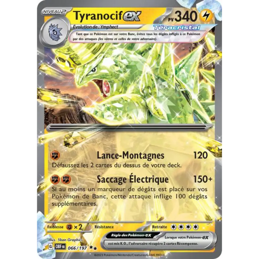 Ultra - Pokemon - Obsidian Flames - Tyranitar ex 66/197