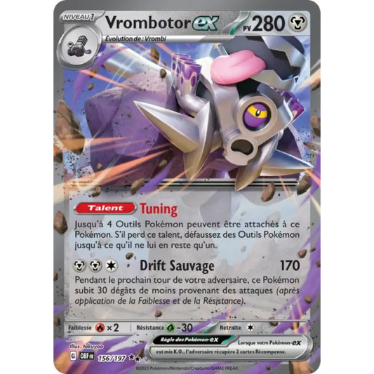 Ultra - Pokemon - Obsidian Flames - Vrombator ex 156/197