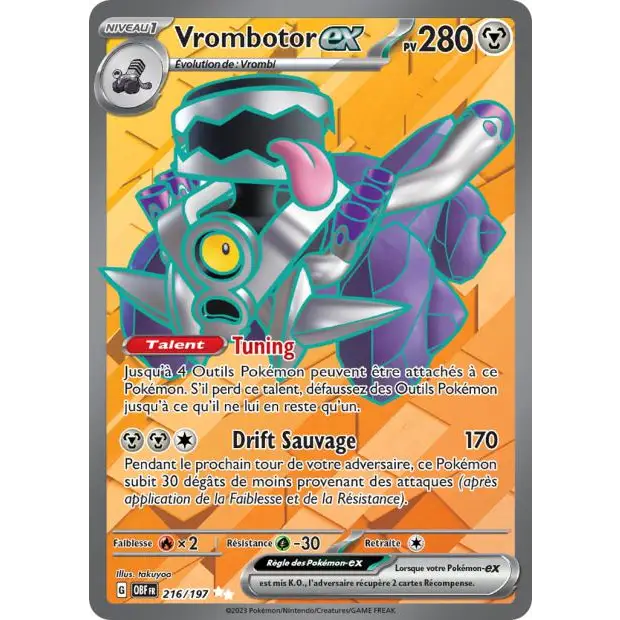 Ultra - Pokemon - Flammes Obsidiennes - Vrombotor ex 216/197