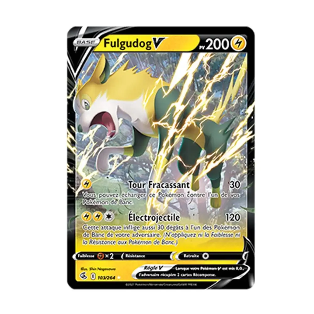 Ultra - Pokemon - Poing de Fusion - Fulgudog V 103/264 - Poke-Geek