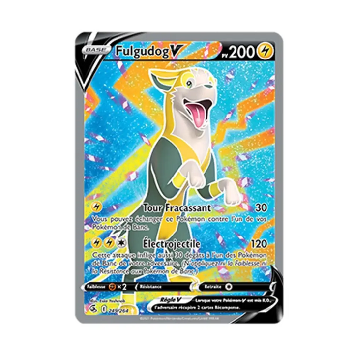 Ultra - Pokemon - Poing de Fusion - Fulgudog V 249/264