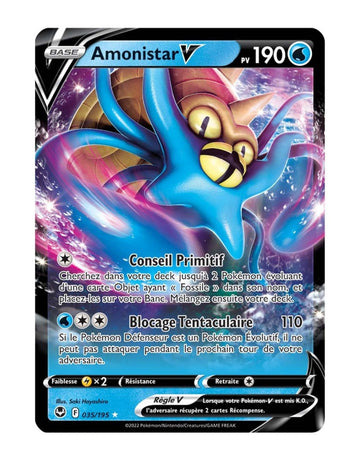 Ultra - Pokemon - Tempête Argentée - Amonistar V 35/195 - Poke-Geek