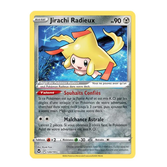 Ultra - Pokemon - Tempête Argentée - Jirachi Radieux 120/195