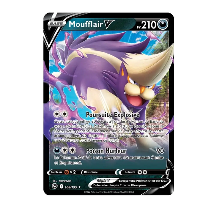 Ultra - Pokemon - Tempête Argentée - Moufflair V 108/195