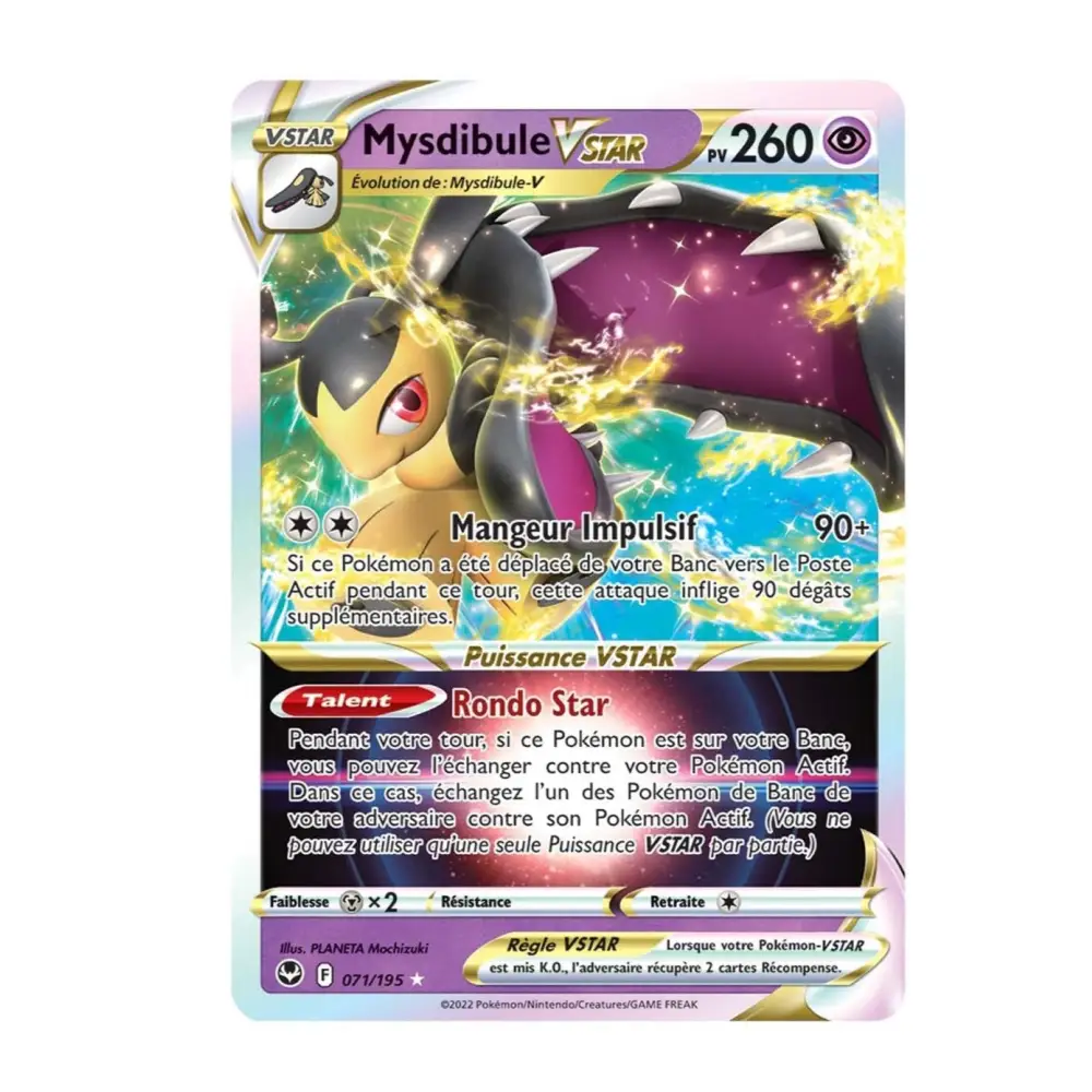 Ultra - Pokemon - Tempête Argentée - Mysdibule VSTAR 71/195 - Poke-Geek