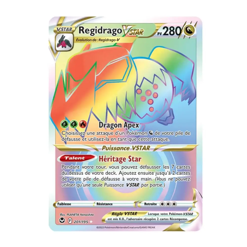 Ultra - Pokemon - Tempête Argentée - Regidrago VSTAR 201/195 - Poke-Geek