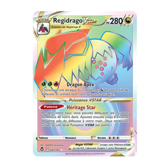 Ultra - Pokemon - Tempête Argentée - Regidrago VSTAR 201/195