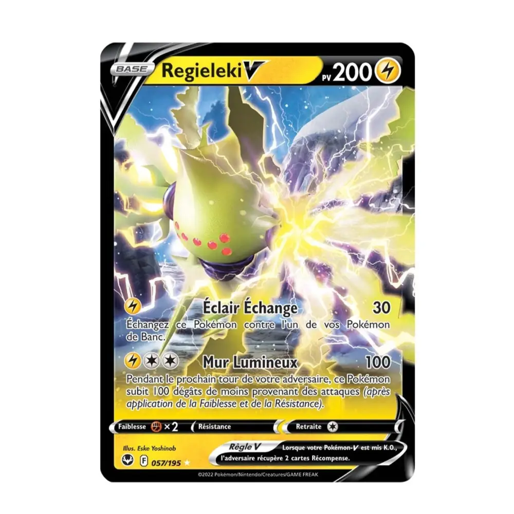 Ultra - Pokemon - Tempête Argentée - Regieleki V 57/195 - Poke-Geek