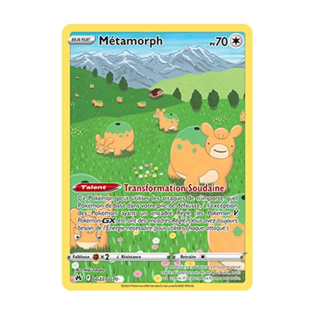 Ultra - Pokemon - Zénith Suprême - Métamorph GG22/GG70 - Poke-Geek