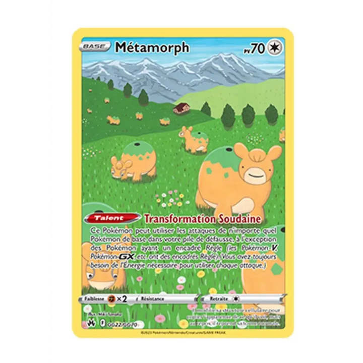 Ultra - Pokemon - Zénith Suprême - Métamorph GG22/GG70