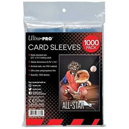 Ultra Pro - 1000 Soft Sleeves - 10 paquets de 100
