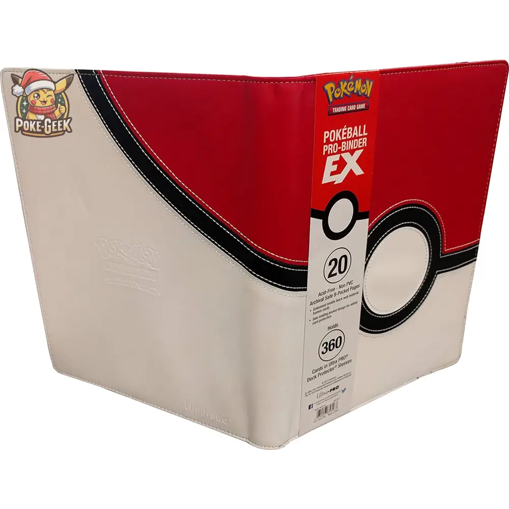 Ultra Pro – Portfolio Premium Pro-Binder Simili Cuir Pokéball – 360 Cases - Poke-Geek