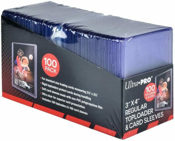 ULTRA PRO – Special Pack Regular Toploaders & Card Sleeves (100) - Poke-Geek
