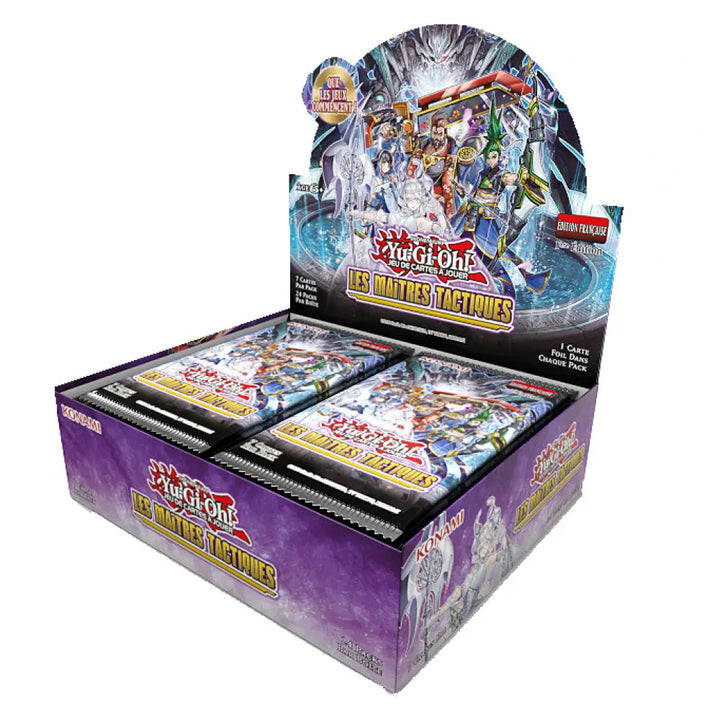 Yu-Gi-Oh! - Boite de Boosters Français - 24 Boosters - Les Maîtres Tactiques