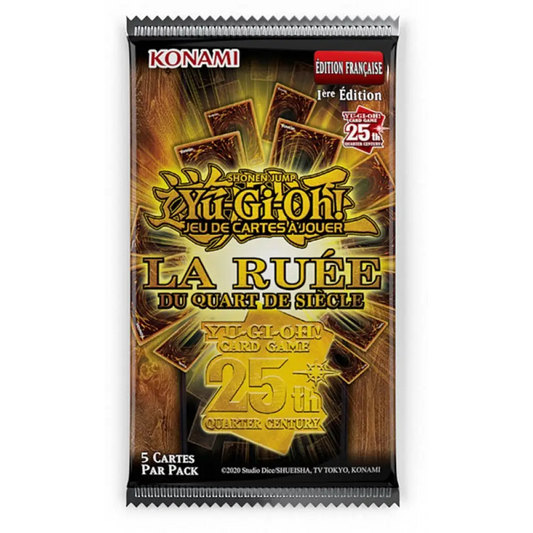 Yu-Gi-Oh! – Booster La Ruée du Quart de Siècle FR (Blister Cartonné) La Ruée du Quart de Siècle