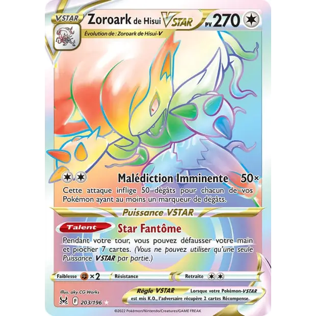 Zoroark de Hisui VSTAR - EB Origine Perdue - 203/196 - Poke-Geek