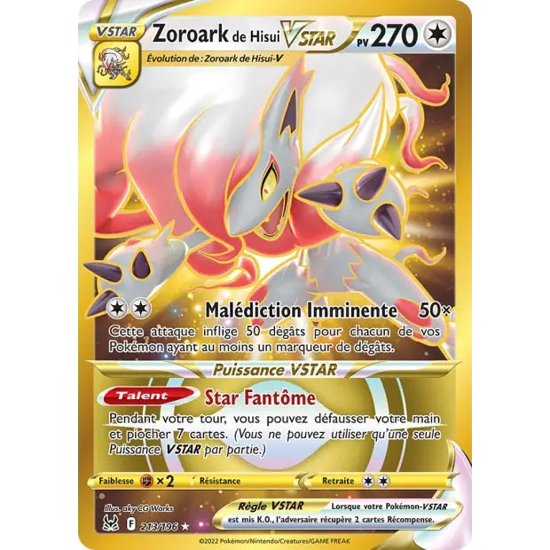 Zoroark de Hisui VSTAR - EB Origine Perdue - 213/196