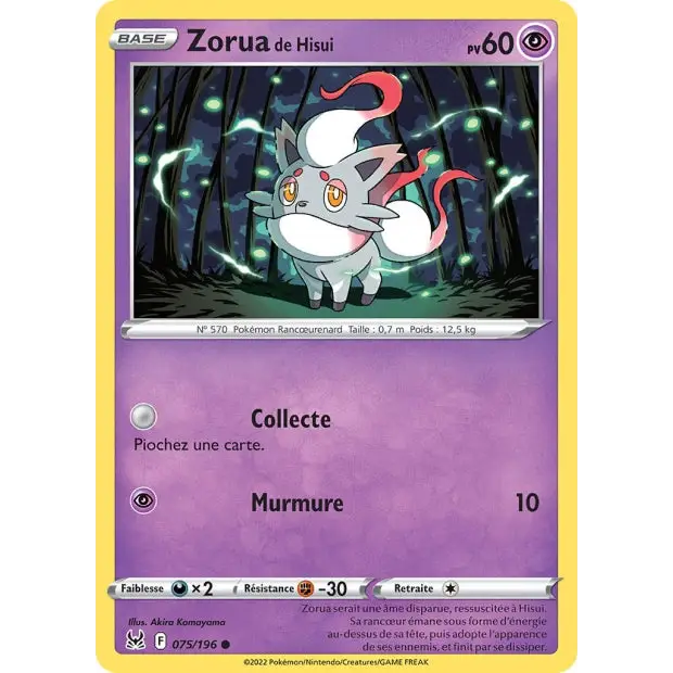 Hisuian Zorua - SWSH Verloren Oorsprong - 75/196